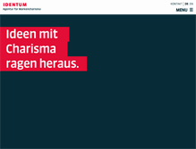 Tablet Screenshot of identum.at